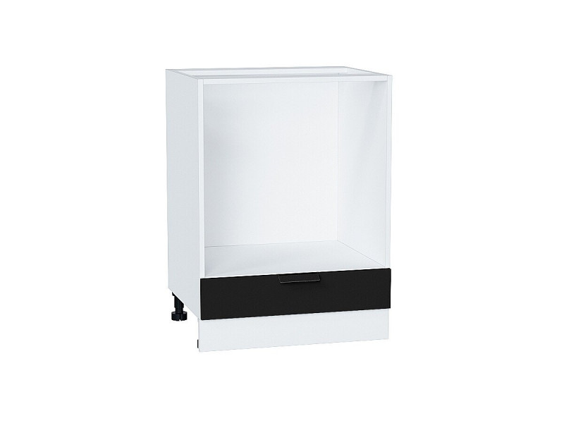 816*600* Шкаф нижний под духовку Евро Антрацит Белый