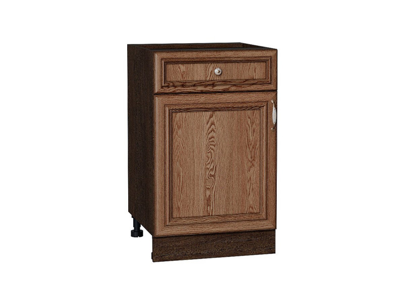 816*500* Шкаф нижний с 1-ой дверцей и ящиком Шале Brown Dreamline Graphite
