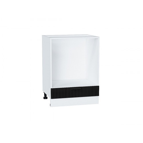 816*600* Шкаф нижний под духовку Евро Лайн Антрацит Белый